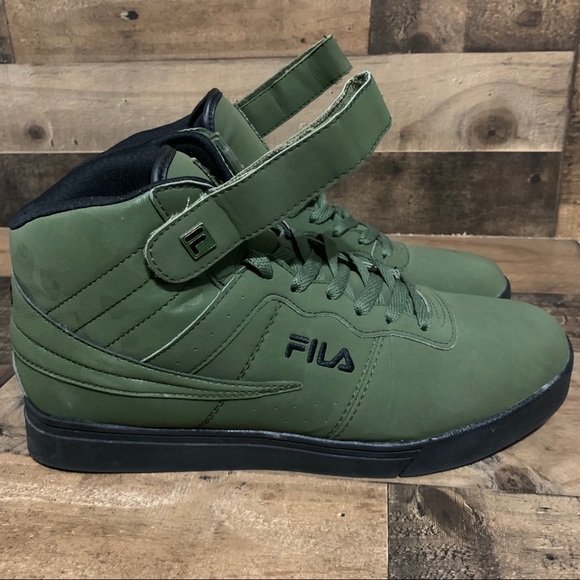 Fila High Top Sneakers Mens Sz 11 Green - Picture 5 of 11